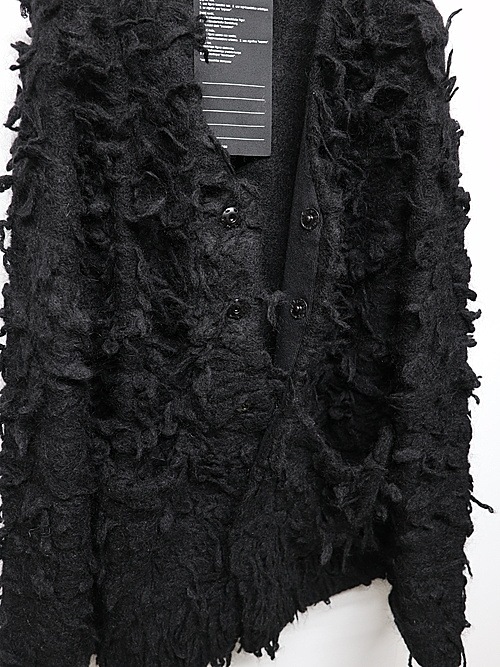 nude:masahiko maruyama ̡:ޥҥޥ/3GG Long Pile Knit CARDIGAN/Black
