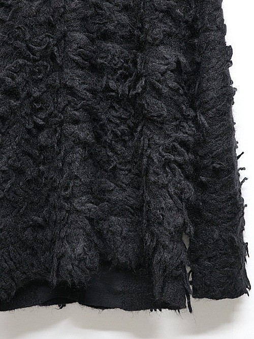 nude:masahiko maruyama ̡:ޥҥޥ/3GG Long Pile Knit CARDIGAN/Black