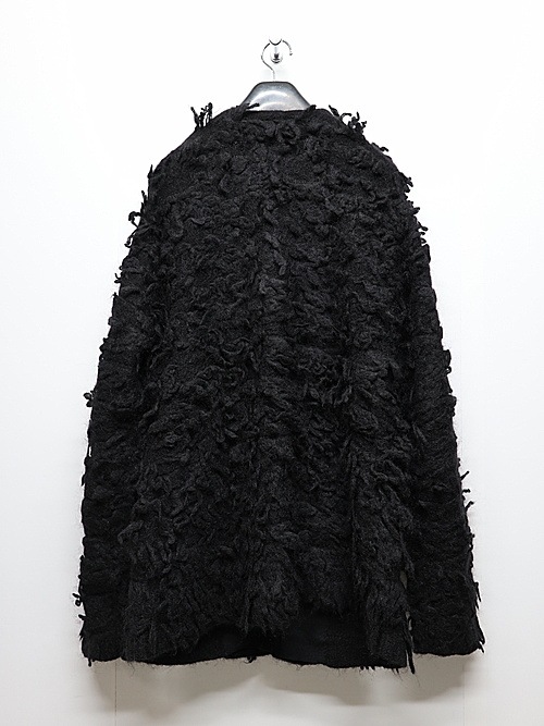 nude:masahiko maruyama ̡:ޥҥޥ/3GG Long Pile Knit CARDIGAN/Black