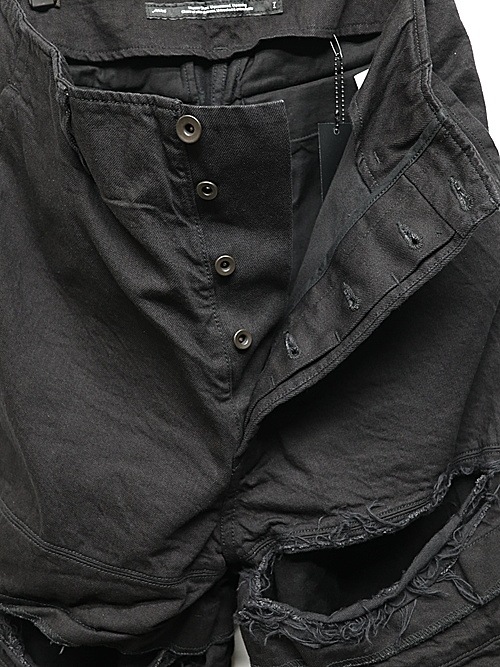 JULIUS����ꥦ��/10oz DENIM TROUSERS8/BLACK