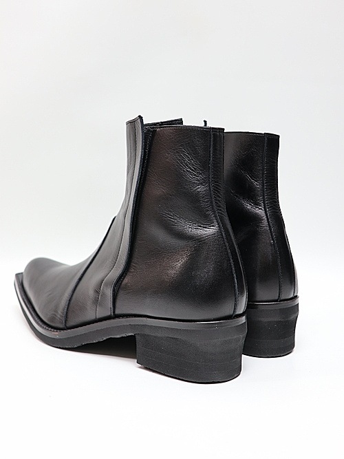 (ͽ���ʡ�12������ͽ��/kiryuyrik������奦����奦/Cow Hide Middle Boots/Black