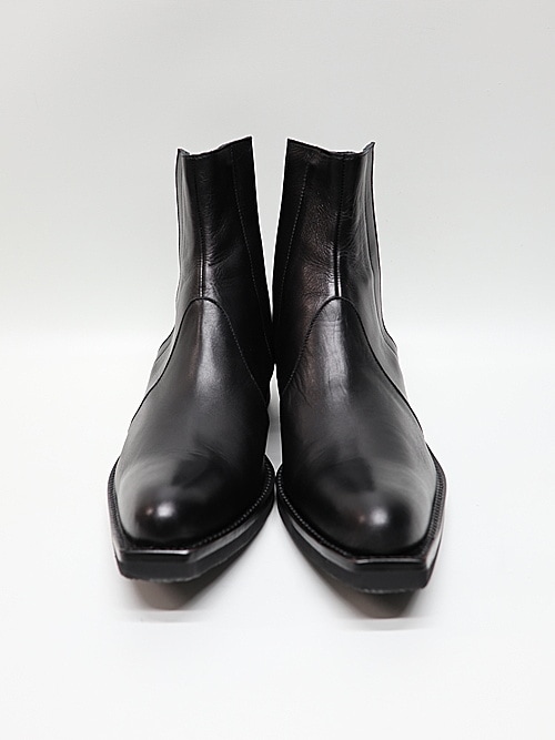 (ͽ���ʡ�12������ͽ��/kiryuyrik������奦����奦/Cow Hide Middle Boots/Black