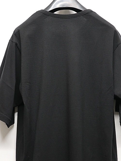 Ground Y�����饦��ɥ磻/30-/COTTON JERSEY LICKING SHOUR SLEEVED T/BLACK