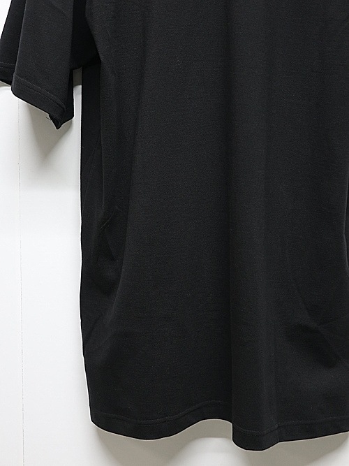 Ground Y�����饦��ɥ磻/30-/COTTON JERSEY LICKING SHOUR SLEEVED T/BLACK