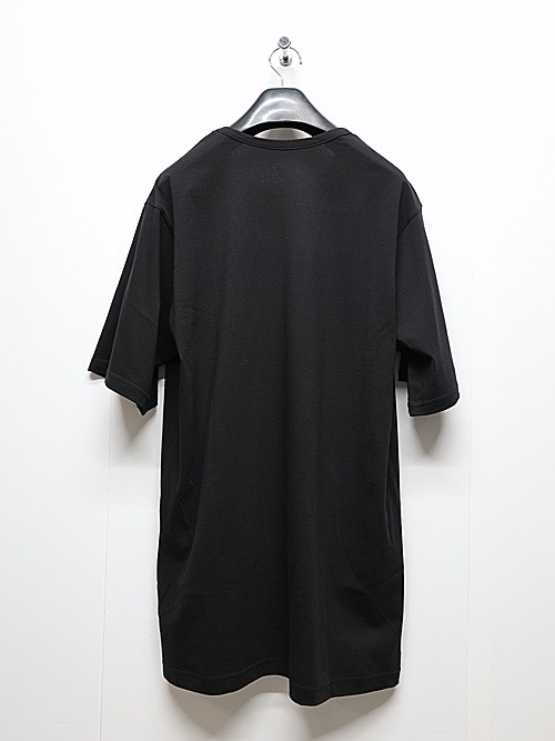 Ground Y�����饦��ɥ磻/30-/COTTON JERSEY LICKING SHOUR SLEEVED T/BLACK