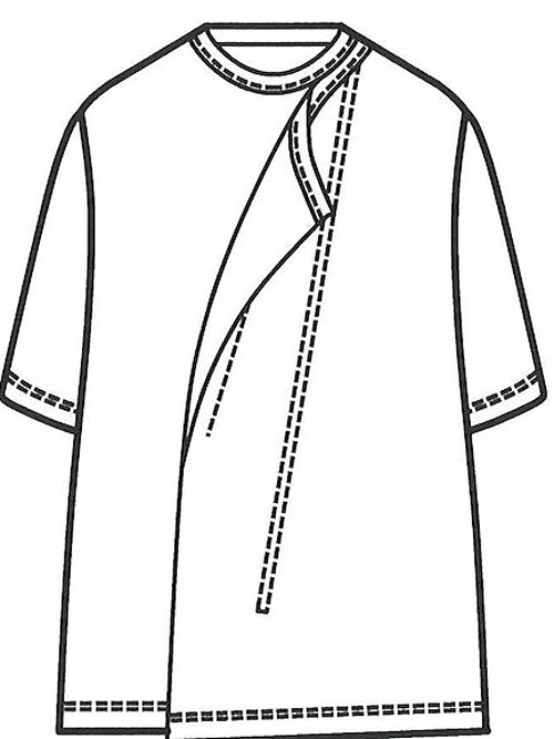 Ground Y�����饦��ɥ磻/30-/COTTON JERSEY LICKING SHOUR SLEEVED T/BLACK