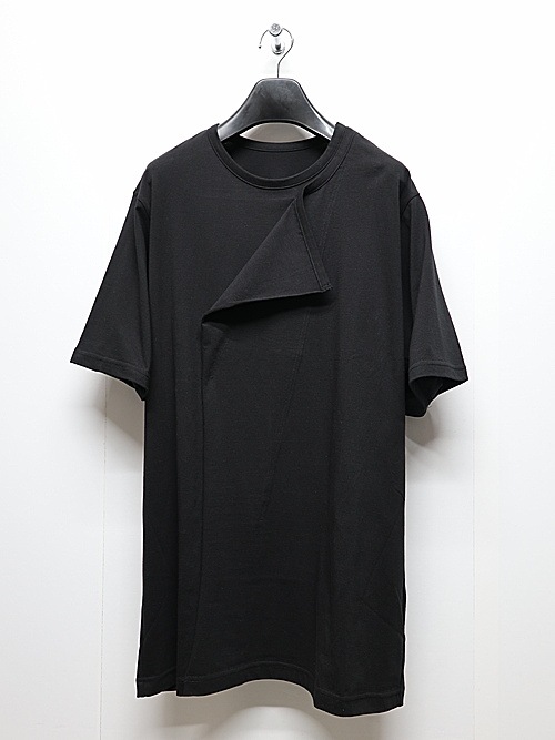 Ground Y�����饦��ɥ磻/30-/COTTON JERSEY LICKING SHOUR SLEEVED T/BLACK