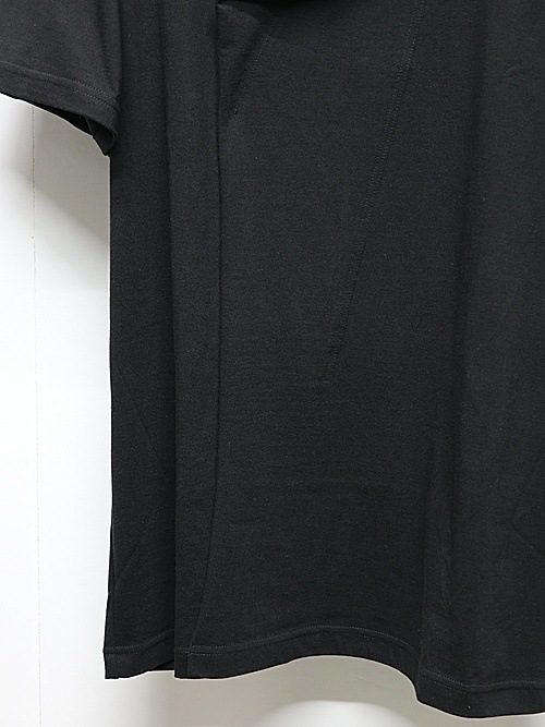 Ground Y�����饦��ɥ磻/30-/COTTON JERSEY LICKING SHOUR SLEEVED T/BLACK