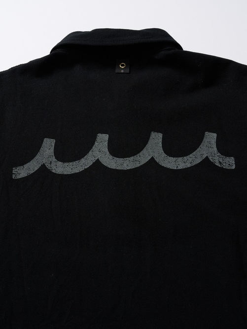 (ͽ���ʡ�5��6������ͽ��/wjk�����֥른��������/muta ����ܥ졼����� cut-off polo S/S(printed)/deep black