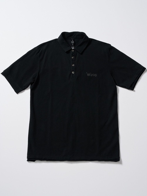 (ͽ���ʡ�5��6������ͽ��/wjk�����֥른��������/muta ����ܥ졼����� cut-off polo S/S(printed)/deep black