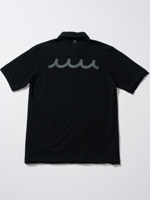 (ͽ���ʡ�5��6������ͽ��/wjk�����֥른��������/muta ����ܥ졼����� cut-off polo S/S(printed)/deep black