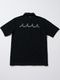 (ͽ���ʡ�5��6������ͽ��/wjk�����֥른��������/muta ����ܥ졼����� cut-off polo S/S(printed)/deep black