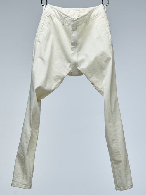 �㴰���THE ONENESS�������ͥ�/Organic Denim Darts Saruel Pants/White