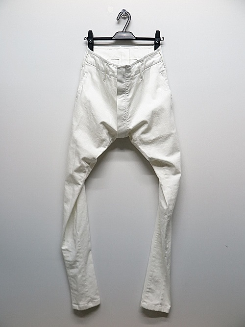 �㴰���THE ONENESS�������ͥ�/Organic Denim Darts Saruel Pants/White