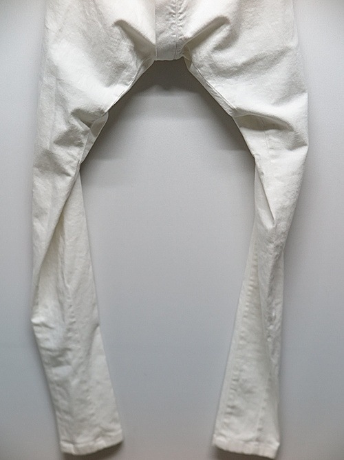 �㴰���THE ONENESS�������ͥ�/Organic Denim Darts Saruel Pants/White