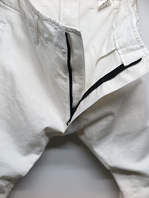 �㴰���THE ONENESS�������ͥ�/Organic Denim Darts Saruel Pants/White