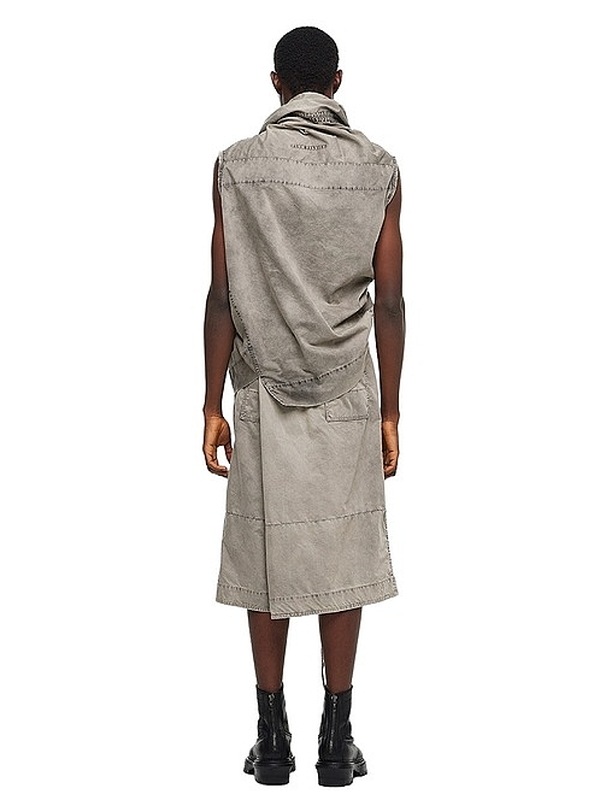 �㴰���JULIUS����ꥦ��/COTTON/NYLON TWILL SHIRT2/SMOG