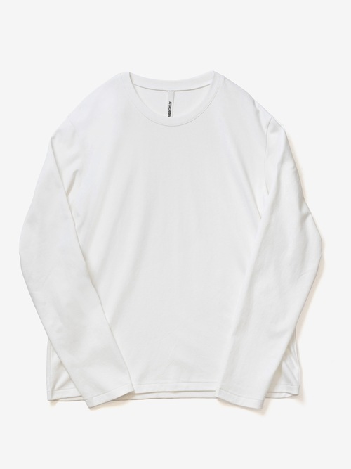 (ͽ���ʡ�7��8������ͽ��/ATTACHMENT�������å�����/COTTON DOUBLE FACE SLIM FIT L/S TEE/WHITE