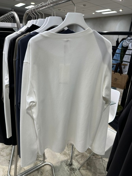 (ͽ���ʡ�7��8������ͽ��/ATTACHMENT�������å�����/COTTON DOUBLE FACE SLIM FIT L/S TEE/WHITE
