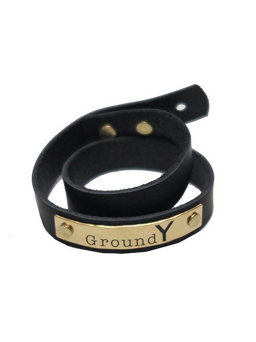 SALE50%OFF/Ground Y饦ɥ磻Cow hide Plate leather bracelet/.