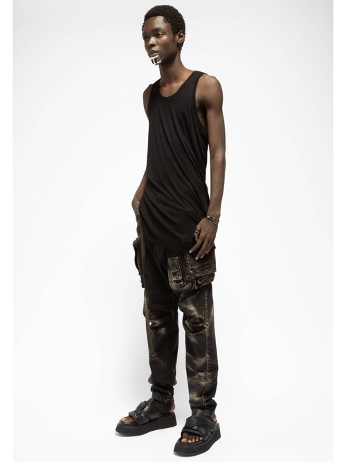 SALE30%OFF/JULIUS����ꥦ��/RAYON STRETCH RIB CUT & SEWN9/BLACK.