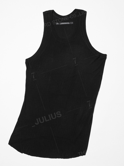 SALE30%OFF/JULIUS����ꥦ��/RAYON STRETCH RIB CUT & SEWN9/BLACK.