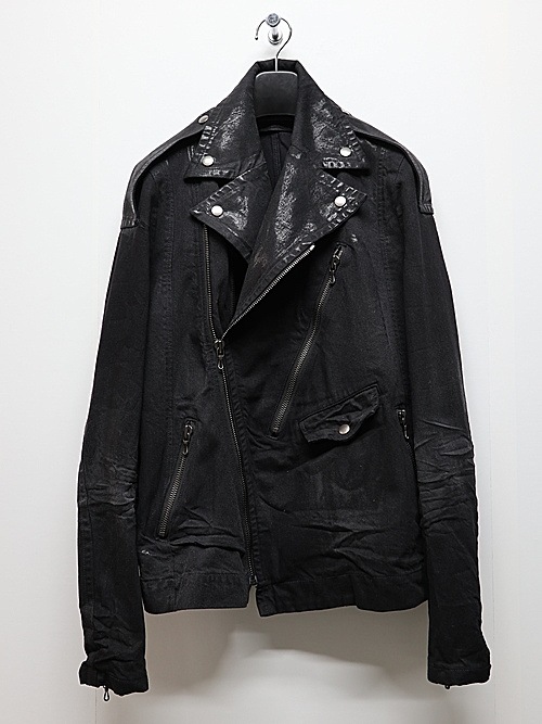 JULIUSꥦ/10oz DENIM BLOUSON2/BLACK.