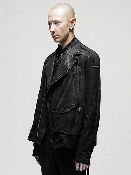 JULIUSꥦ/10oz DENIM BLOUSON2/BLACK.