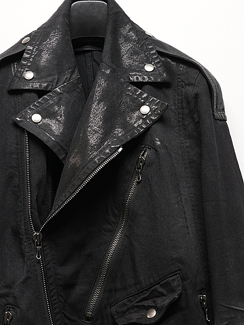 JULIUSꥦ/10oz DENIM BLOUSON2/BLACK.