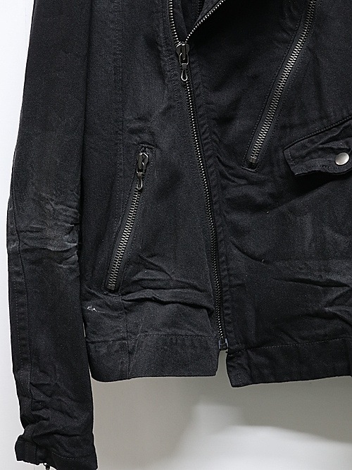 JULIUSꥦ/10oz DENIM BLOUSON2/BLACK.