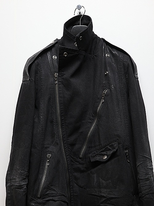 JULIUSꥦ/10oz DENIM BLOUSON2/BLACK.