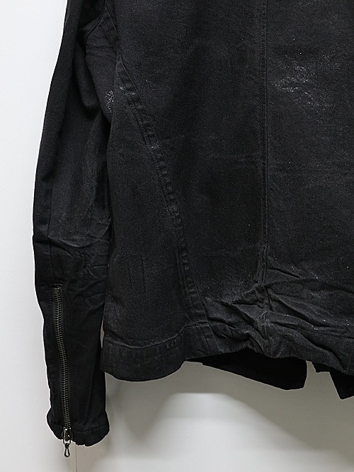 JULIUSꥦ/10oz DENIM BLOUSON2/BLACK.