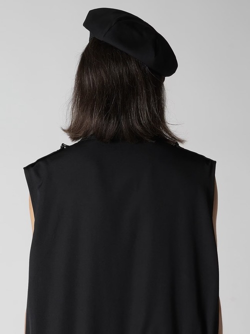 Yohji Yamamoto���襦����ޥ��/���葉��С������ĥ��㥹���å�/BLACK