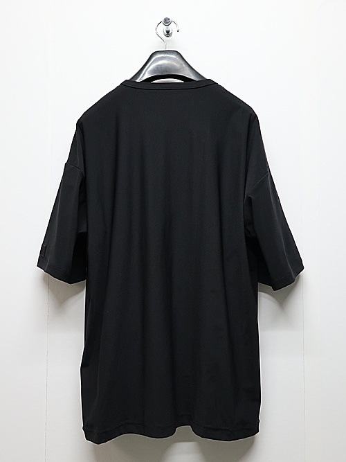 RESOUND CLOTHING���ꥵ����ɥ���������/leather pocket overnylon T/BLACK