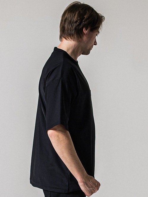 (ͽ���ʡ�4��5������ͽ��/39TH RESOUND CLOTHING���ꥵ����ɥ���������/leather pocket overnylon T/BLACK