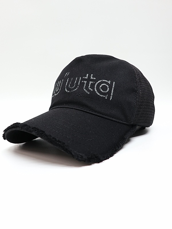 �㴰���wjk�����֥른��������/muta ����ܥ졼����� "w"uta cut-off mesh cap/deep black
