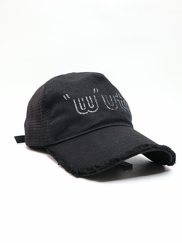 �㴰���wjk�����֥른��������/muta ����ܥ졼����� "w"uta cut-off mesh cap/deep black