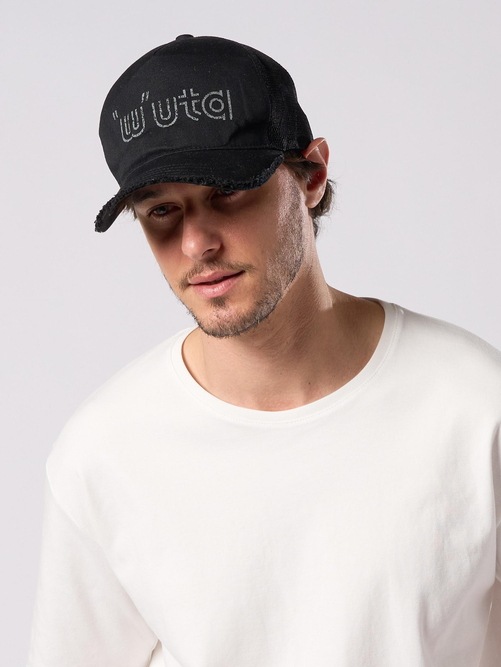 (ͽ���ʡ�5��6������ͽ��/wjk�����֥른��������/muta ����ܥ졼����� "w"uta cut-off mesh cap/deep black