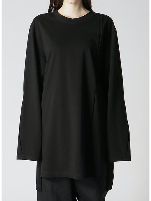 SALE30%OFF/Ground Y饦ɥ磻/30/- FINE PLAIN STITCH NIGHT SLASH T/BLACK.