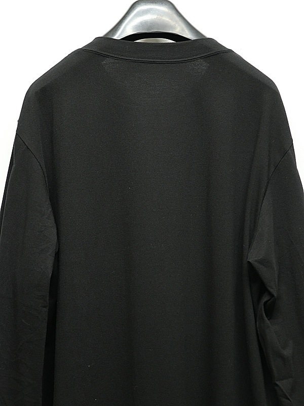 Ground Y�����饦��ɥ磻/30/- FINE PLAIN STITCH NIGHT SLASH T/BLACK.