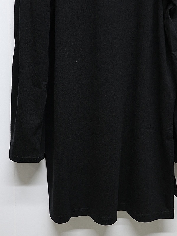 Ground Y�����饦��ɥ磻/30/- FINE PLAIN STITCH NIGHT SLASH T/BLACK.