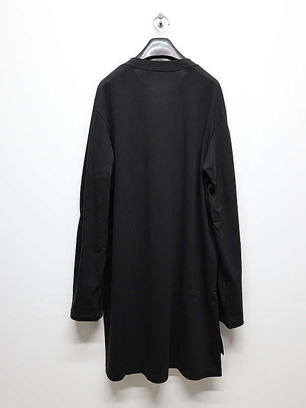 Ground Y�����饦��ɥ磻/30/- FINE PLAIN STITCH NIGHT SLASH T/BLACK.