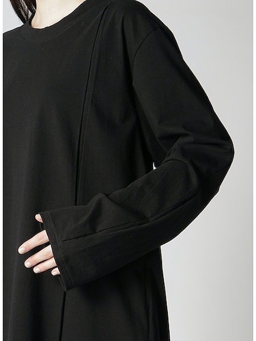 SALE30%OFF/Ground Y饦ɥ磻/30/- FINE PLAIN STITCH NIGHT SLASH T/BLACK.