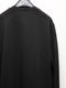 ATTACHMENT�������å�����/COTTON DOUBLE FACE SLIM FIT L/S TEE/BLACK