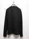 ATTACHMENT�������å�����/COTTON DOUBLE FACE SLIM FIT L/S TEE/BLACK