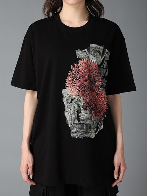 Ground Y�����饦��ɥ磻/20/ COTTON JERSEY RED DAHLIA/BLACK