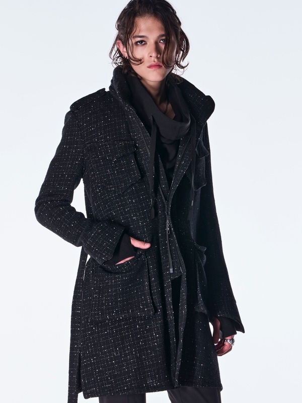(ͽ���ʡ�11������12������ͽ��/kiryuyrik������奦����奦/Tweed Long-M65/Black