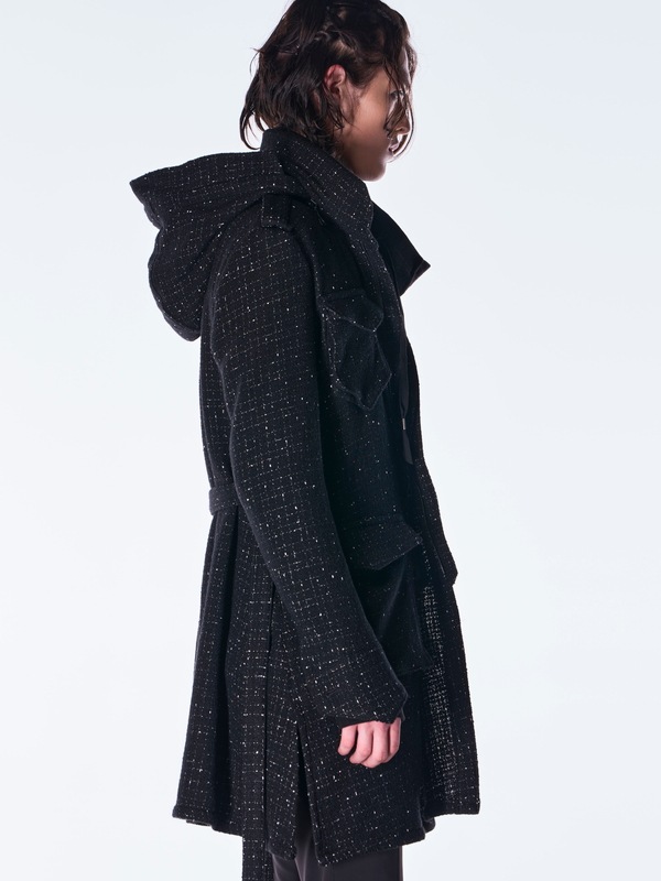 (ͽ���ʡ�11������12������ͽ��/kiryuyrik������奦����奦/Tweed Long-M65/Black