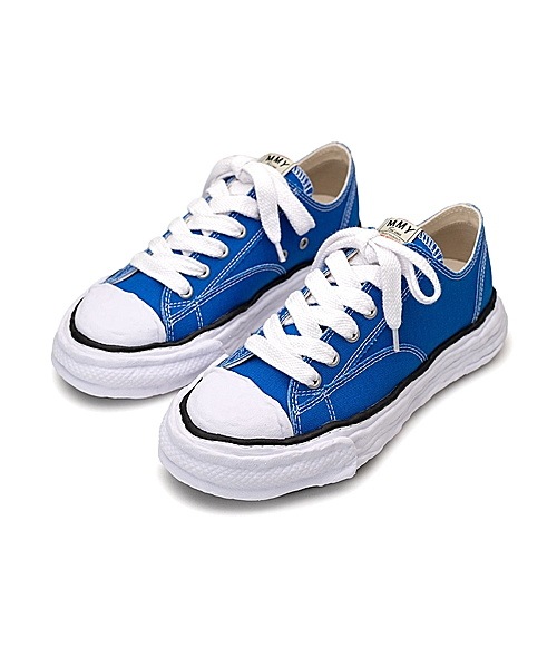 �㴰���Maison MIHARA YASUHIRO�� PETERSON 23 low original sole canvas Low-Top sneakersr/BLUE