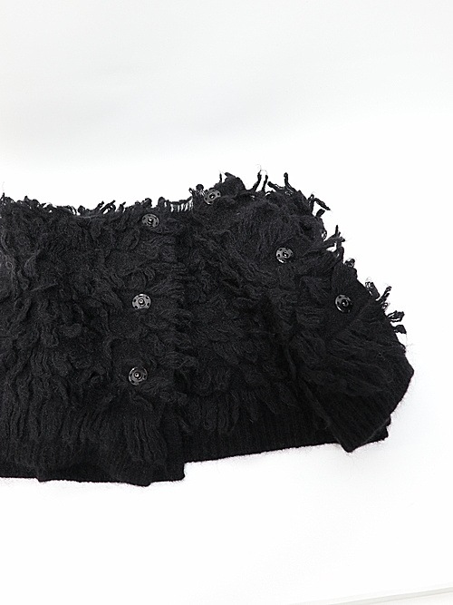 nude:masahiko maruyama ̡:ޥҥޥ/3GG Long Pile Knit SNOOD/Black